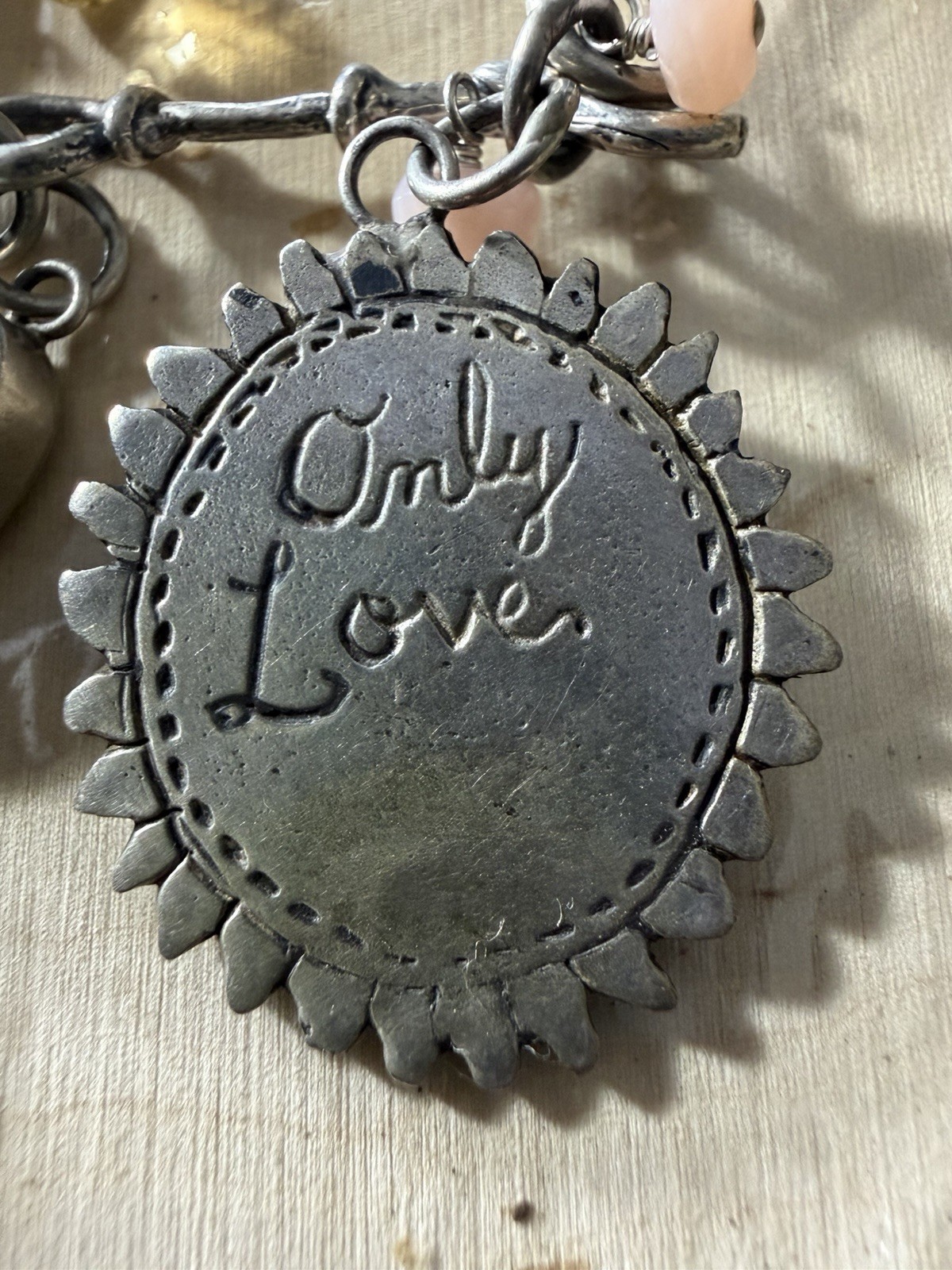 Jes Maharry Necklace, Only Love Charms, Gemstones, and Sterling Silver