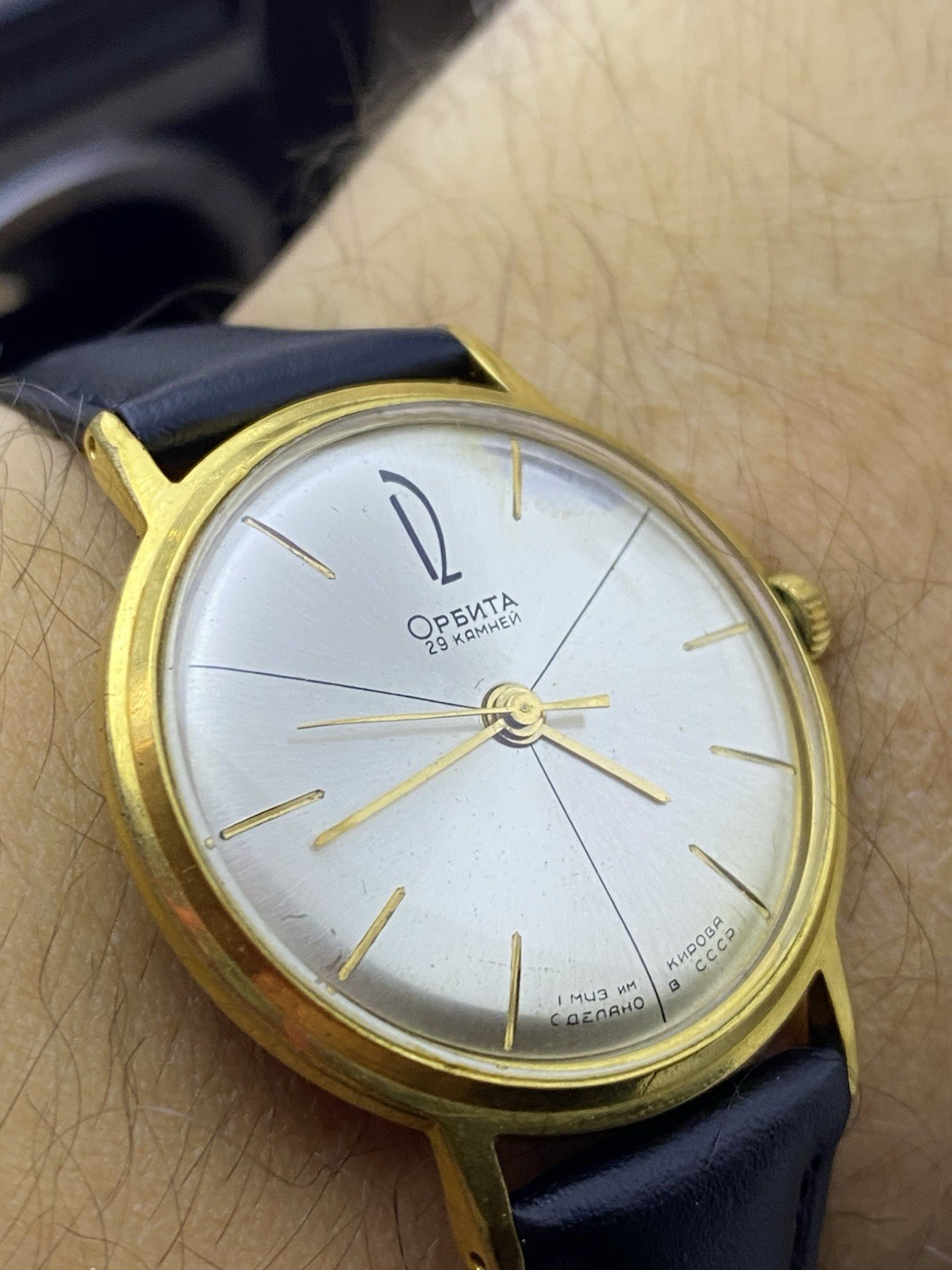 POLJOT ORBITA Automatic slim 29 Jewels Russian USSR luxury wrist watch #9001