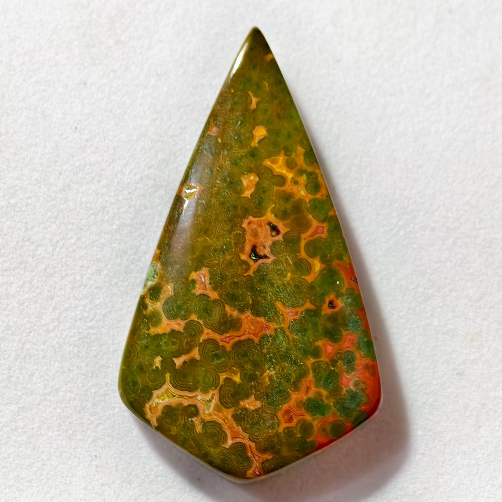 45 Cts Natural Ocean Jasper Cabochon Gemstone For Jewelry 41x23x6.9 MM