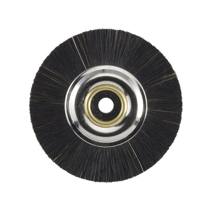 2″ LATHE HARD BRUSH BRISTLES WITH METAL CENTER & PLASTIC INSERT PACK OF 3