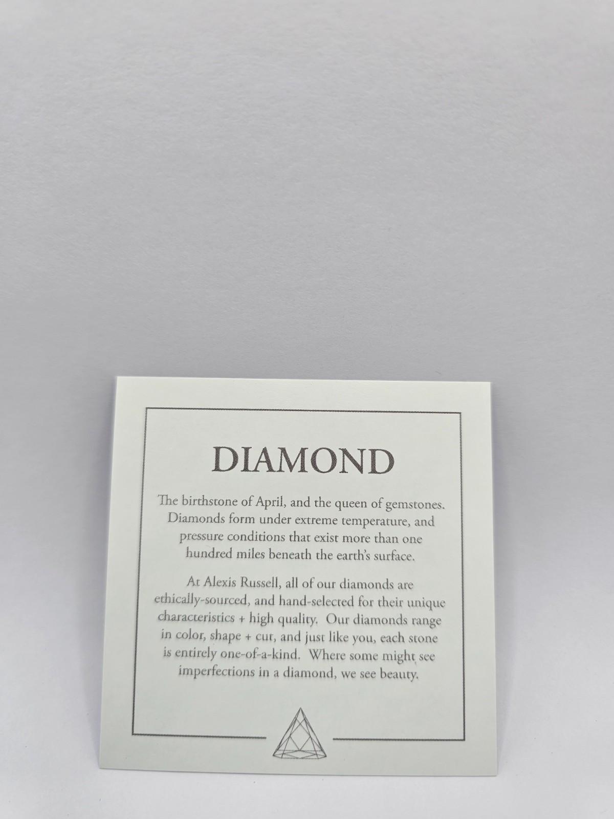 2.41 CTW Center Stone Kite Diamond Alexis Russell Engagement Ring size 5.5 14kt