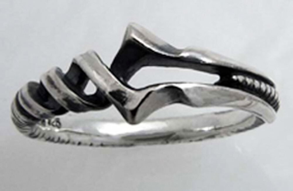 Neon Genesis EVANGELION Lanse of Longinus 925 Silver Ring #21(6.2cm)