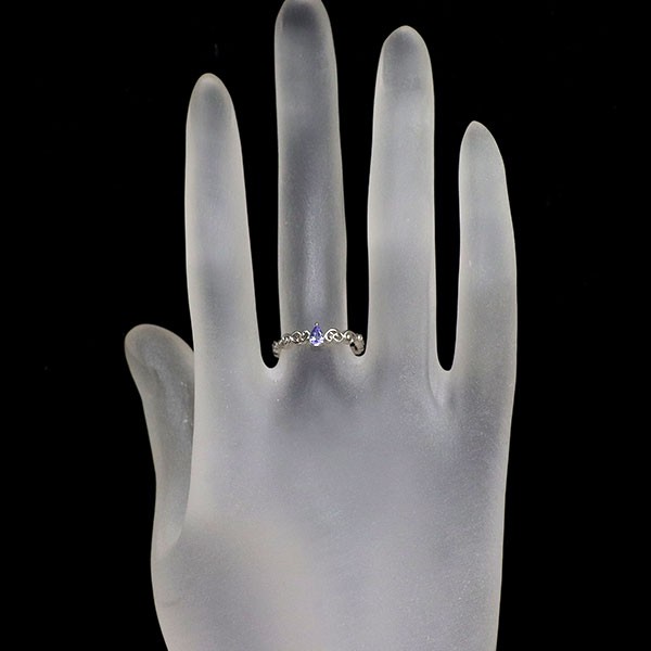 Brand New Pt950 Tanzanite Ring 0.11ct [ESCORE] free shipping from Japan- Auth SE