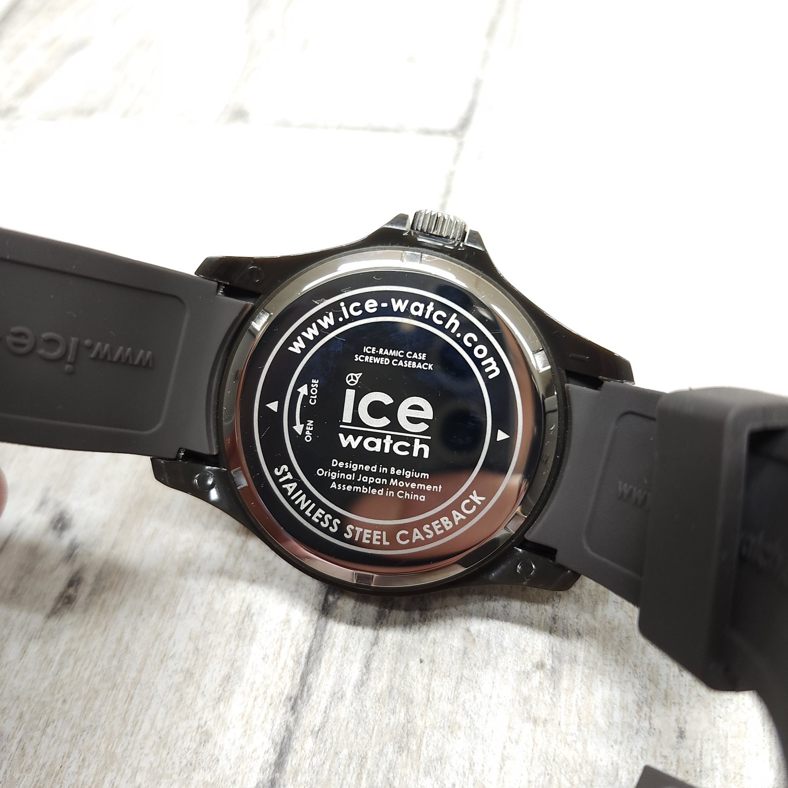 Authentic Ice Watch, Dark Chocolate Dial 48MM Men’s Quartz Watch, Silicone Band
