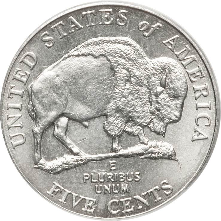 American Bison Coin Lapel Pin Uncirculated U.S. Nickel 2005 Buffalo Tie Pin