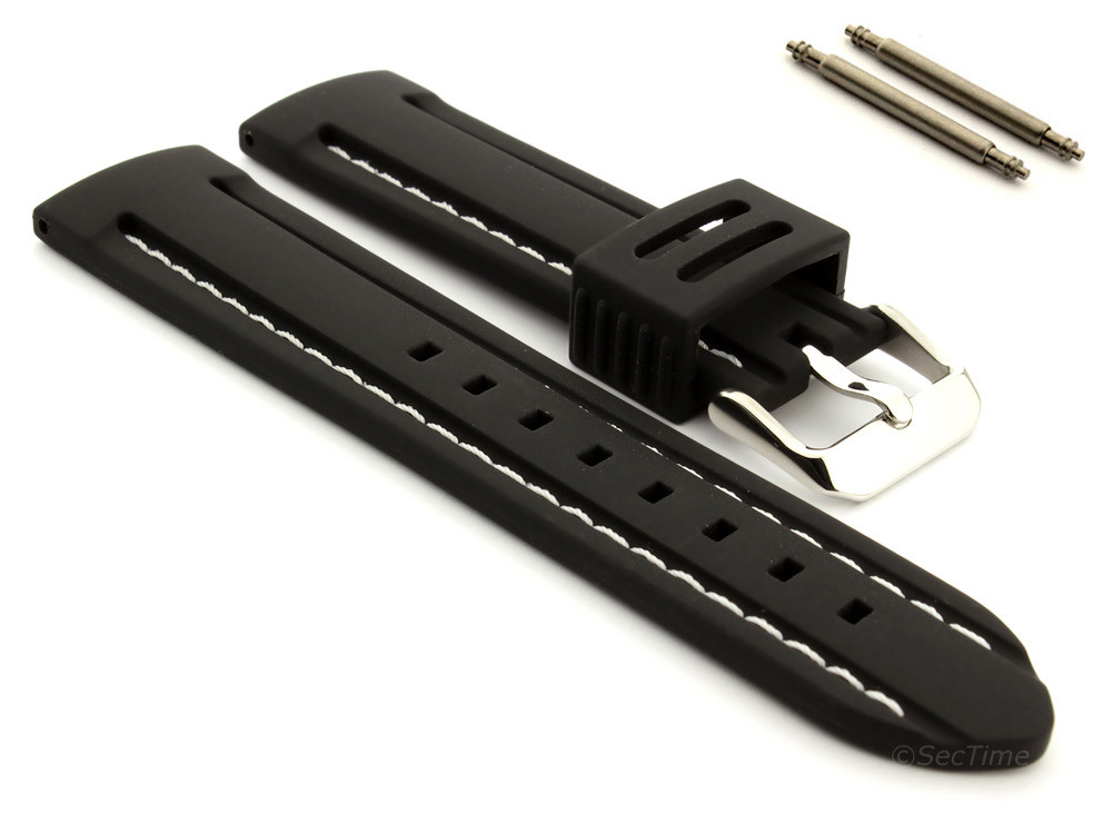 Men’s Silicon Rubber Waterproof Divers Watch Strap Band 20 22 24 Panor MM