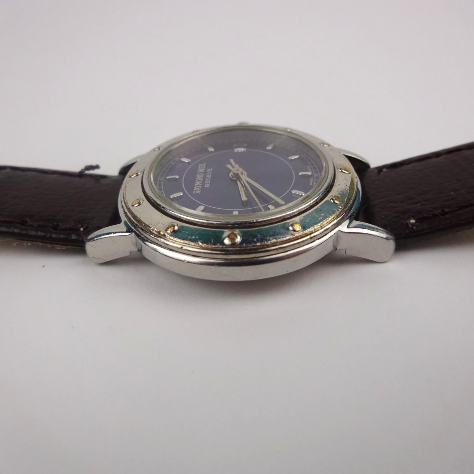 Raymond Weil Tango 5360 Watch Blue Dial Women’s Brown Leather Strap
