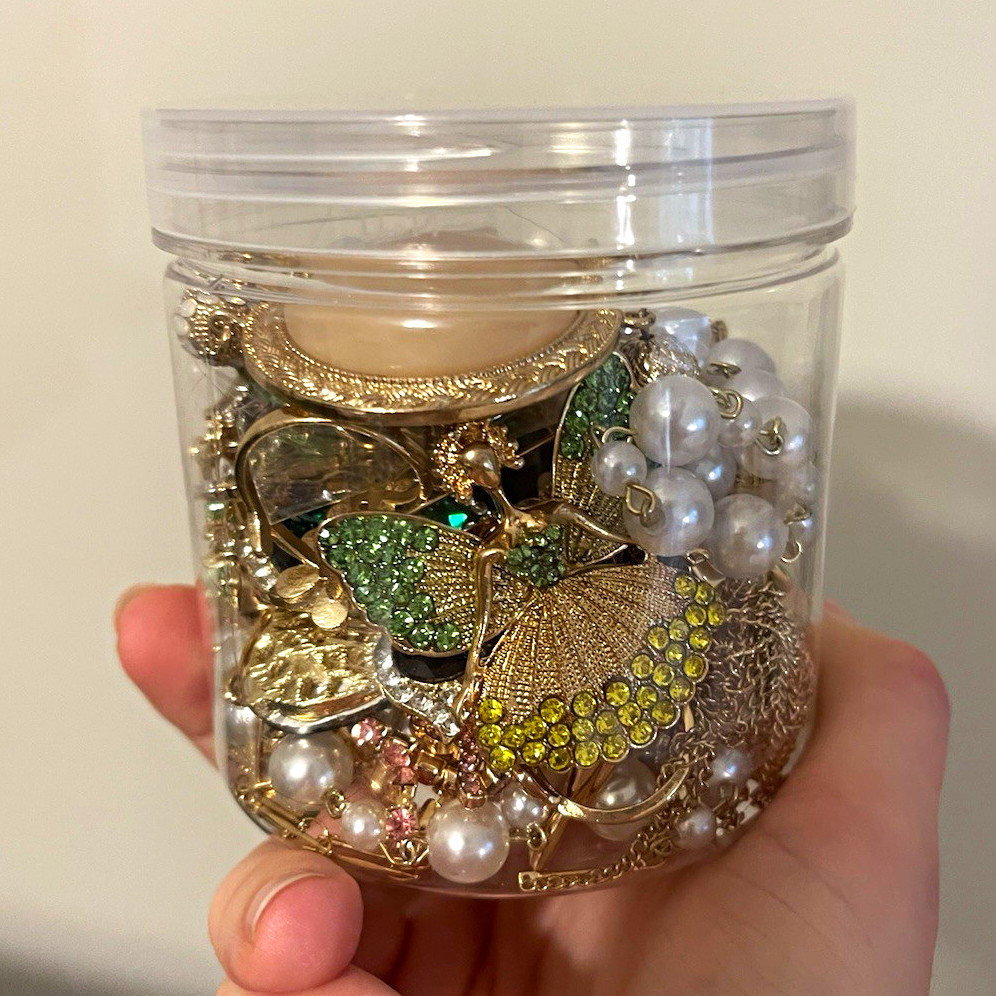 Mystery Jewelry Jar fairy core pink and green brand new