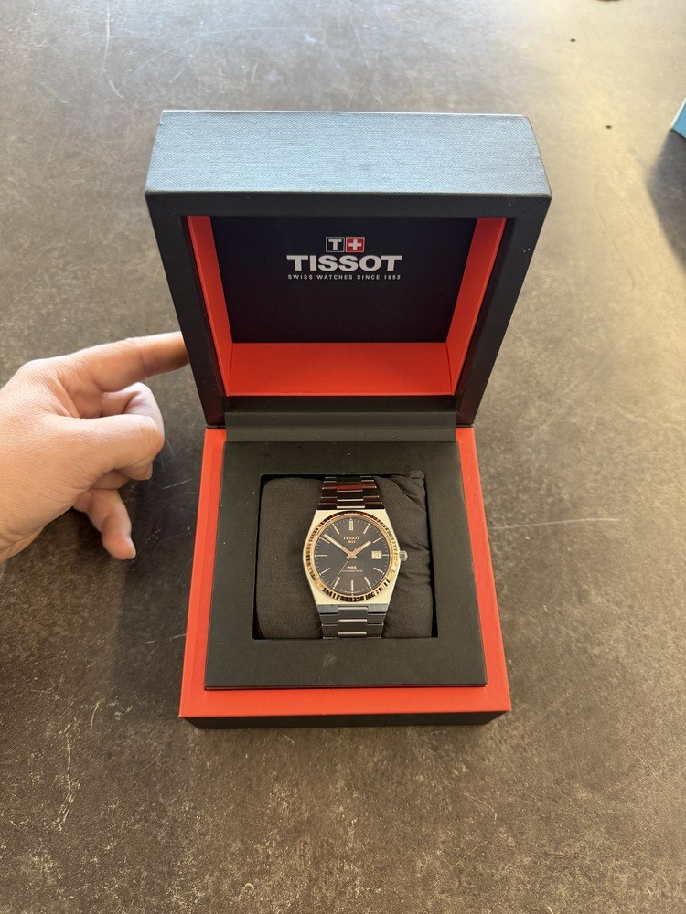 Tissot PRX Powermatic 80 Steel & 18K Gold Bezel 40mm Men’s Watch T9314074104100