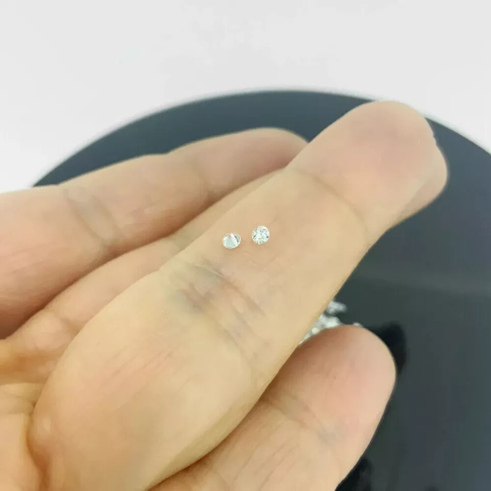 40Pcs Lab Grown CVD Diamond 5 MM Round Excellent D Color VVS1 Clarity Certified