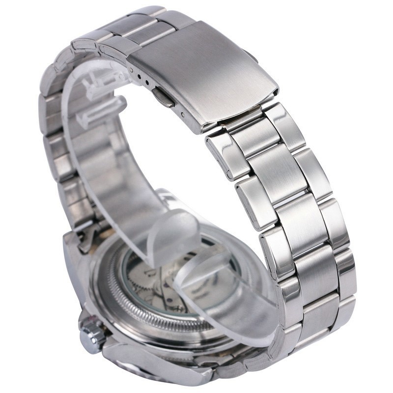 Luxury Automatic Mechanical Watches Stainless Steel Luminous Business Mens Watch