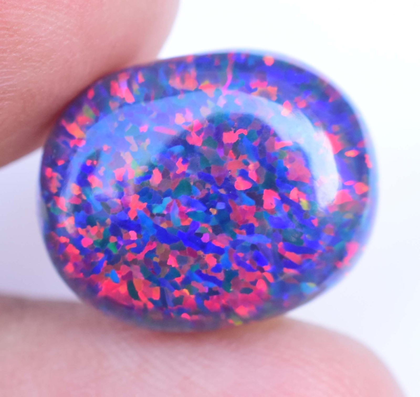 10.00 CT Natural Ethiopian Black Fire Opal Certified Very Rare Precious Gemstone