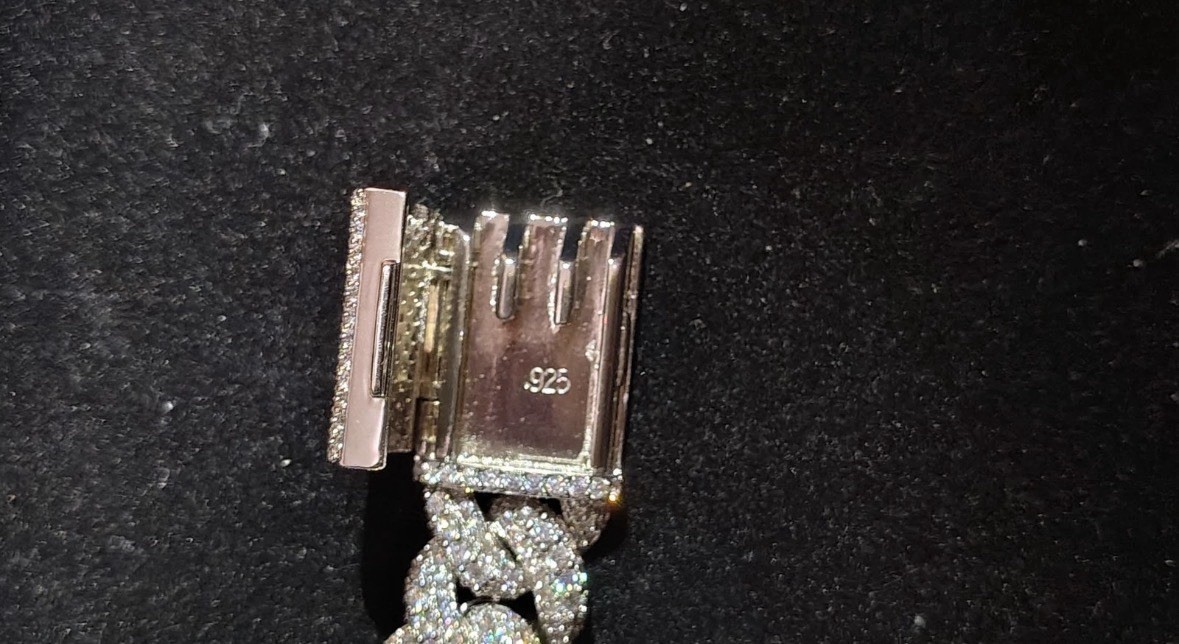Iced Out VVS CZ Stones Miami Cuban Link Chain, 20 Inch, Luxury, Passes Tester