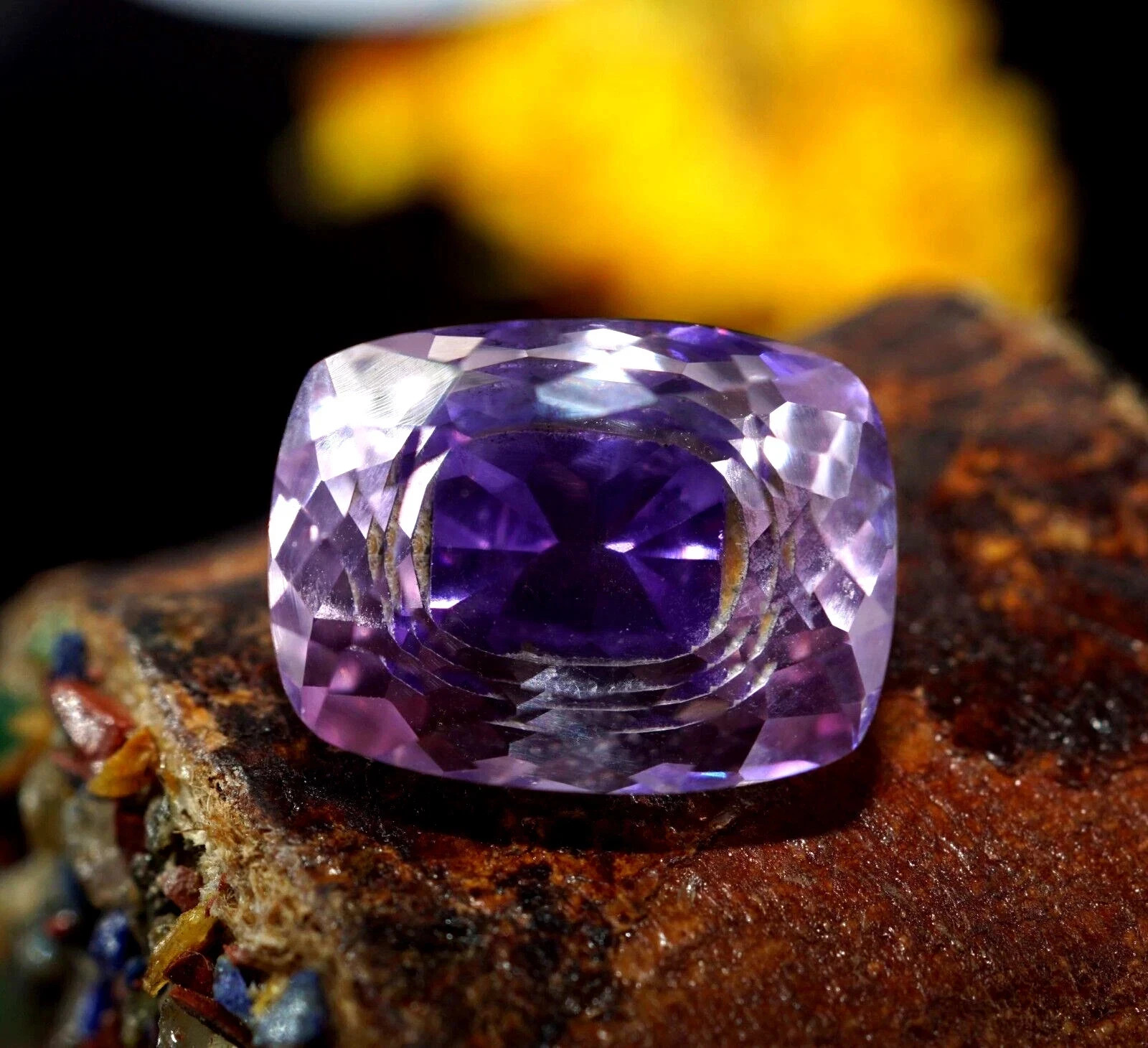 AAA 12 Ct Striking Certified Natural Pitambari Sapphire Loose Cushion Gemstone