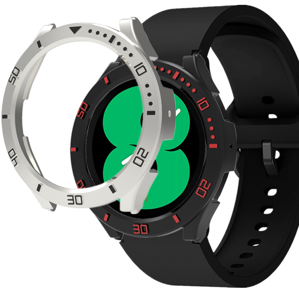 Plating 3D Dial Bezel Mod Frame PC Case Samsung Galaxy Watch 6 5 Pro 4 40/44mm