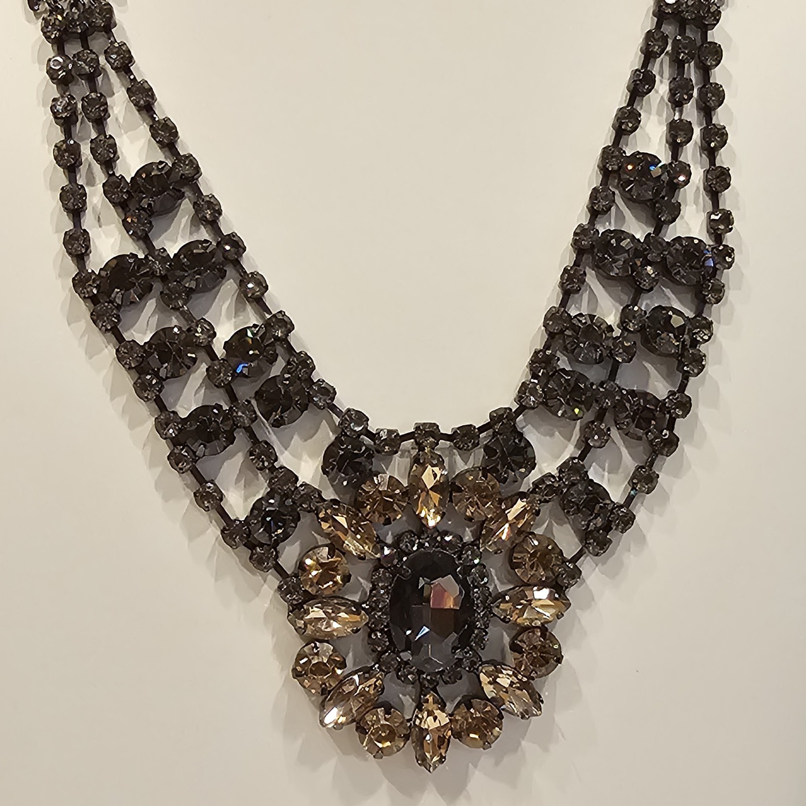 QVC LOGO LINKS By Lori Goldstein Extravagant Rhinestone Statement Necklace