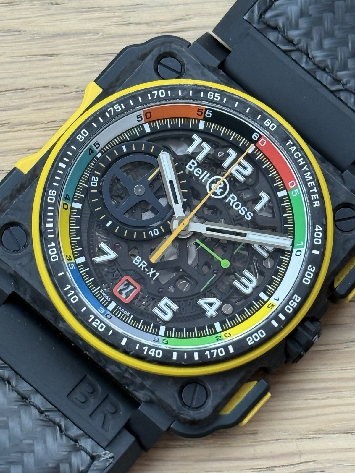 Bell & Ross BR-01 Renault F1 Special Box Papers Skeleton Automatic Chronograph