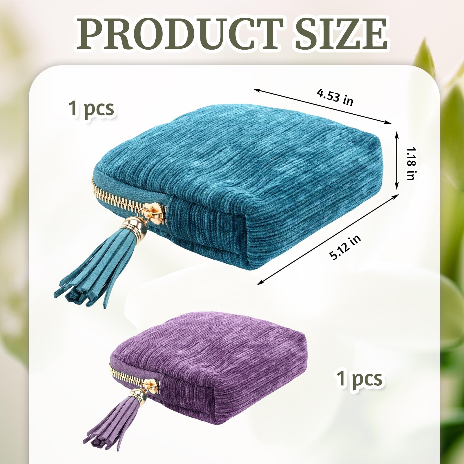 Dovbuqu 2PCS Travel Jewelry Case Small, Pouch for multicolor