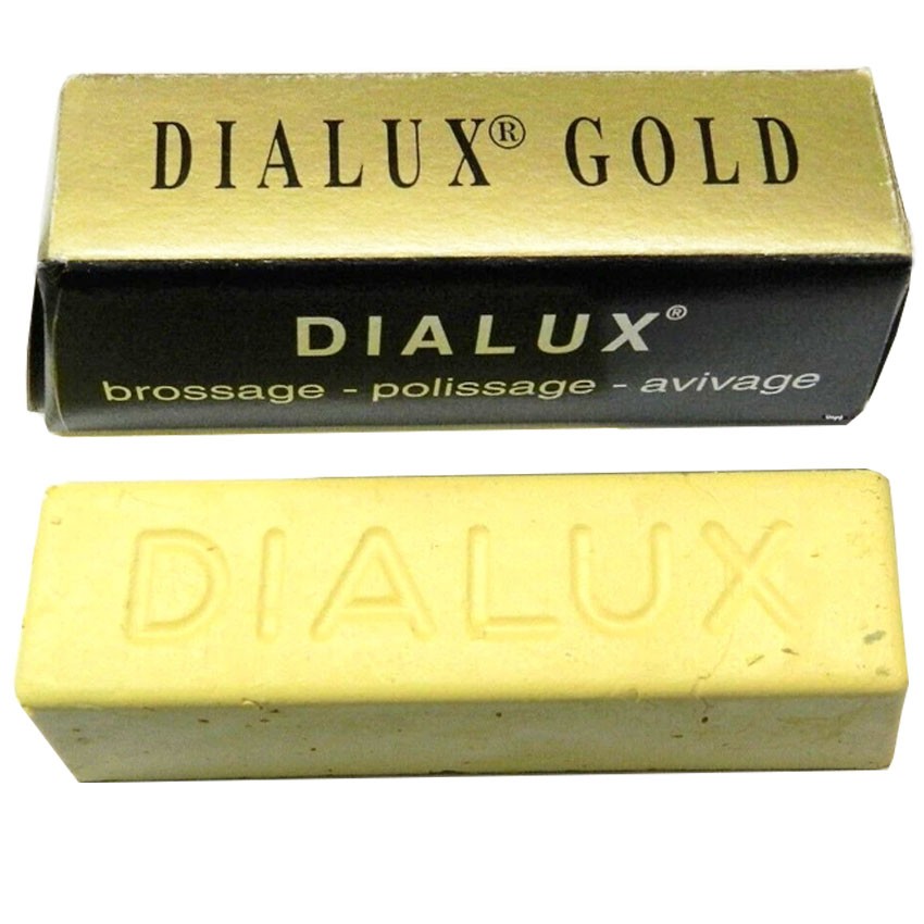 Dialux GOLD Polishing Compound Jewelers Rouge Super-Finish Highest Gloss 1 Bar