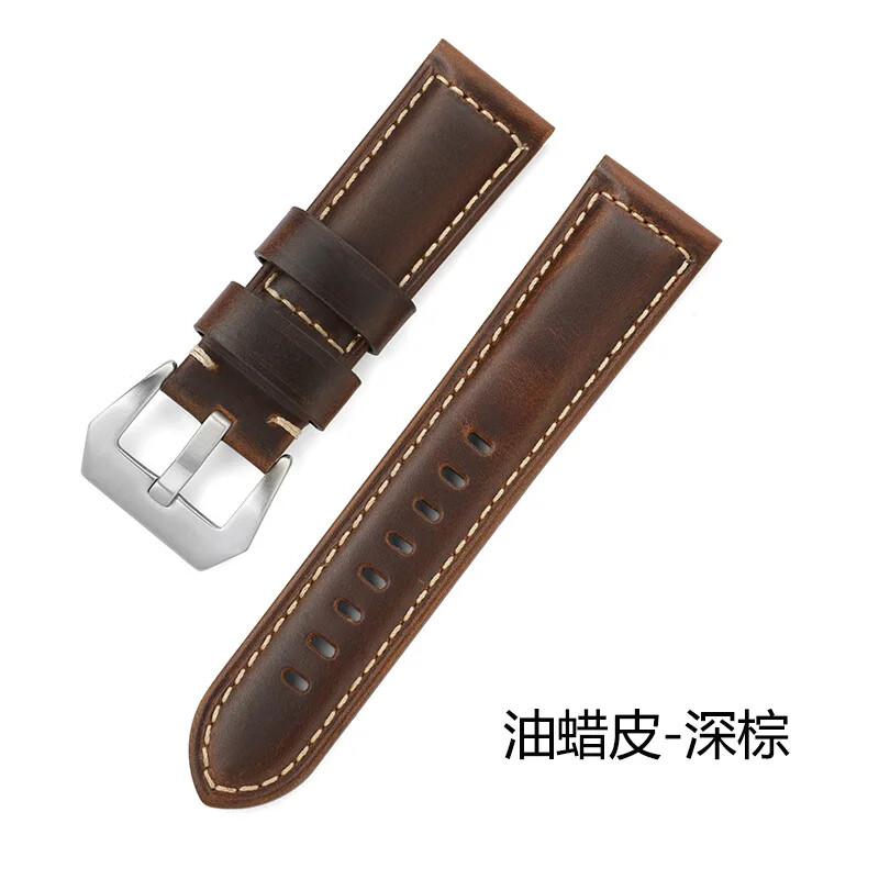 Vintage Classic Buckle Cow Genuine Leather Watch Band 20mm 22mm 24mm 26mm Strap