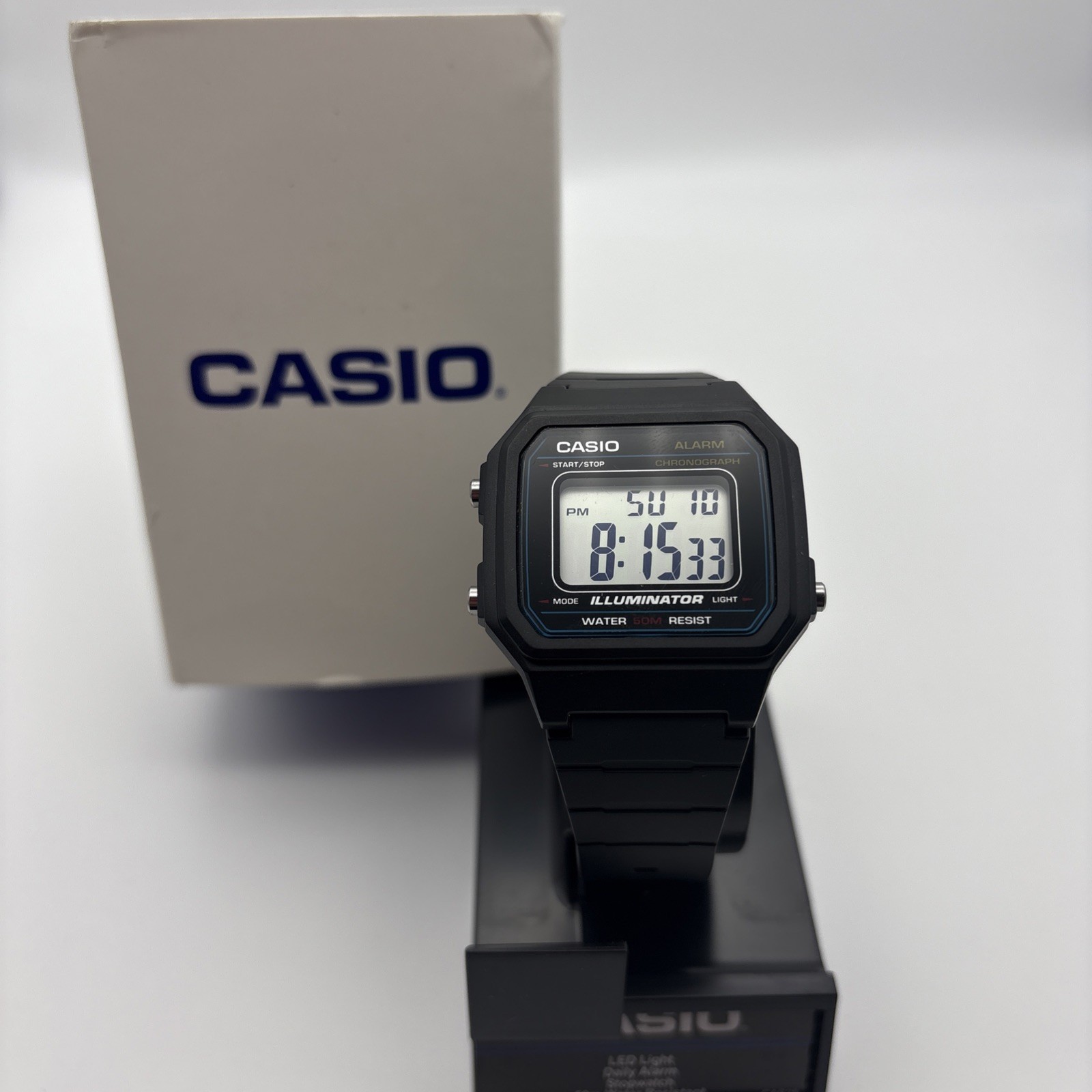 Casio Men’s Easy Reader Digital Watch – Illuminator 50 Meter Water Resistant