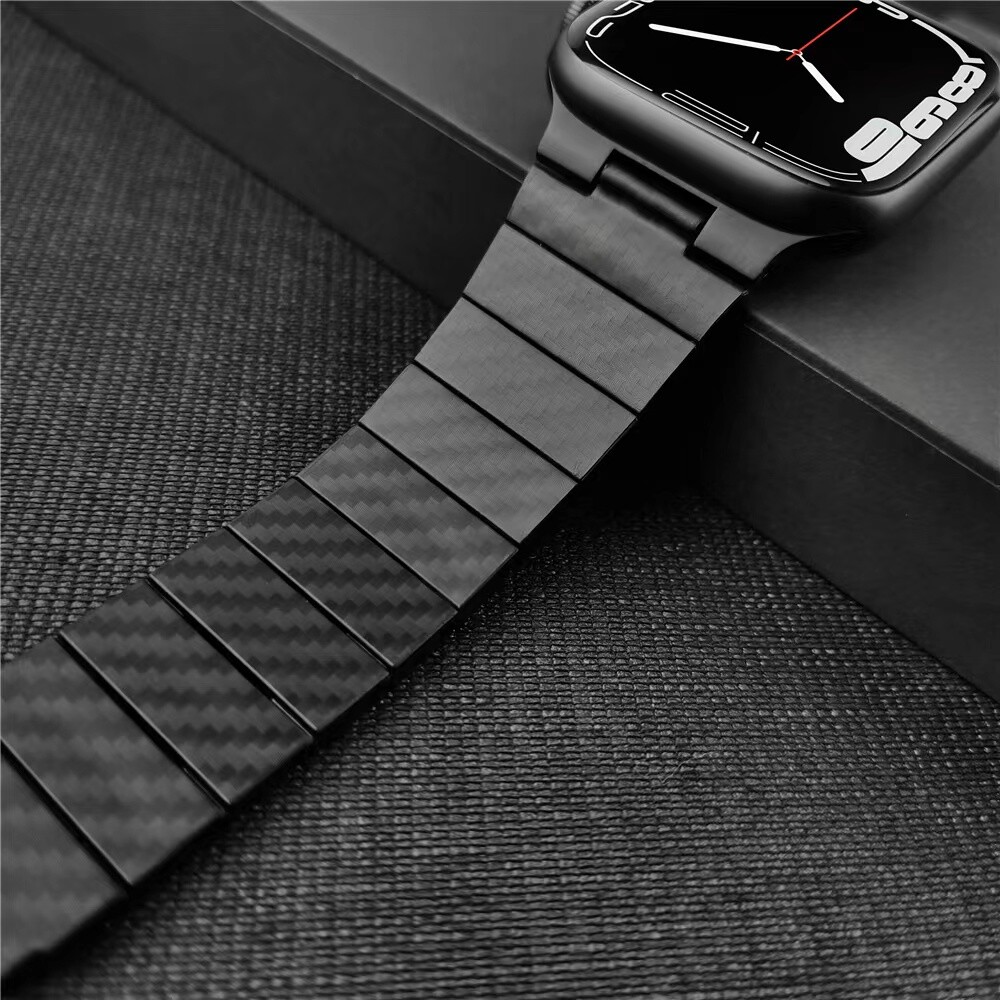 Carbon Fiber Band Strap For Apple Watch Series 8 7 6 SE 5 4 41/45mm Ultra 49mm