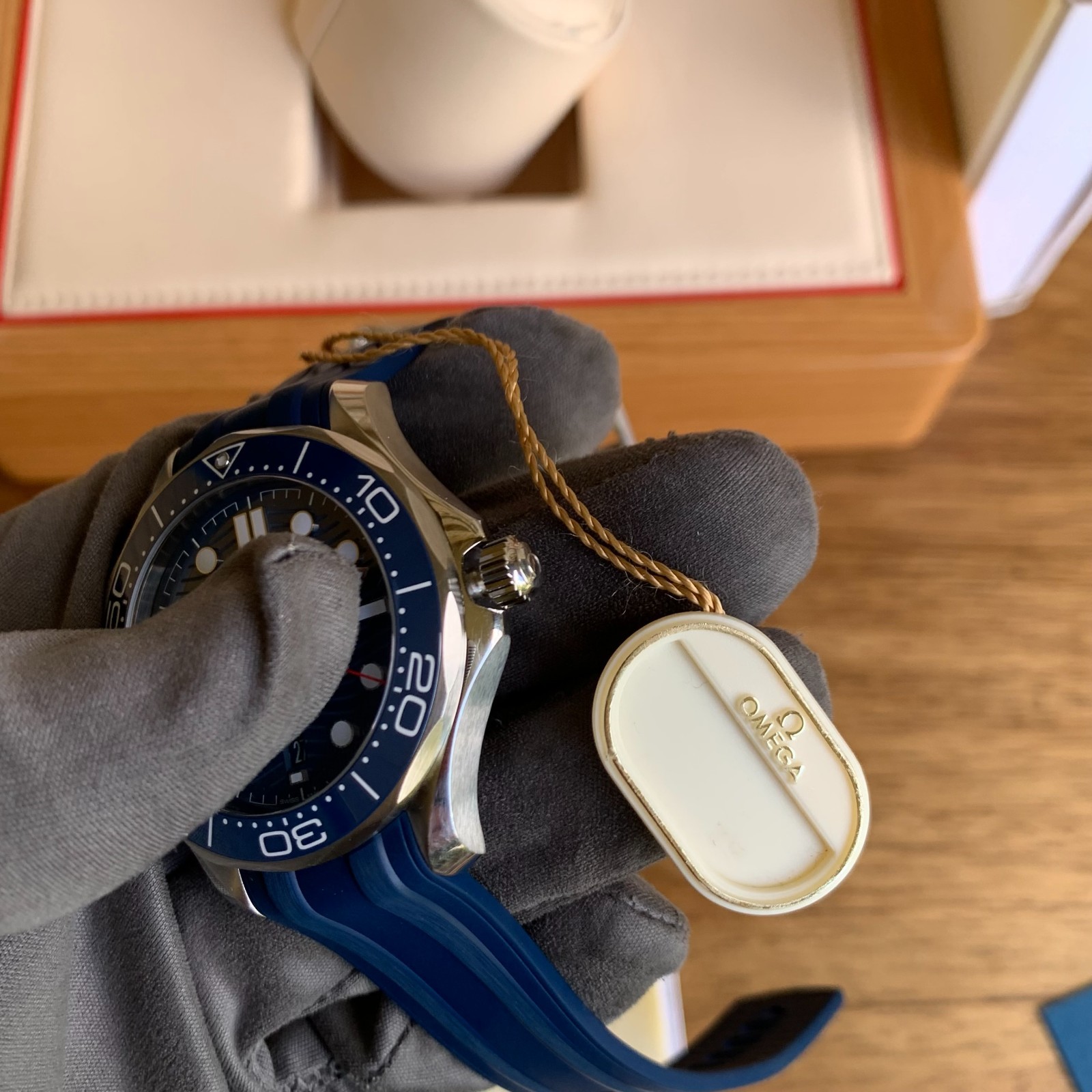 Omega Seamaster 300 Co-Axial Blue Dial Ref. 210.32.42.20.03.001 Box & Papers
