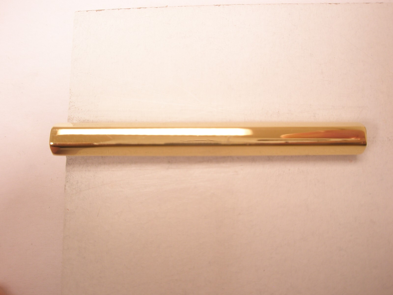 1-7/8″ Hexagon Hex Key Thin Design Gold Tone Quality Vintage Tie Bar Clip
