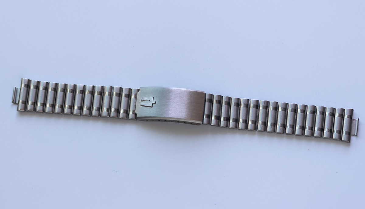 Bulova Vintage Watch Bracelet Band Silver Stainless Steel 17.4mm