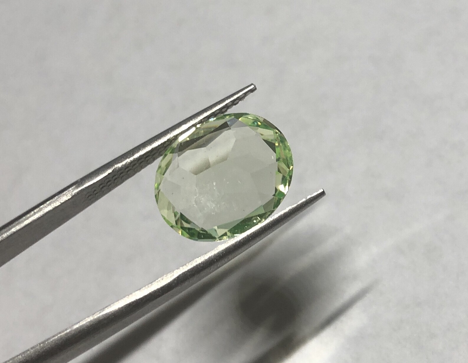 Synthetic Lab Created Spinel Peridot 14mm x 12mm Oval Loose Stone