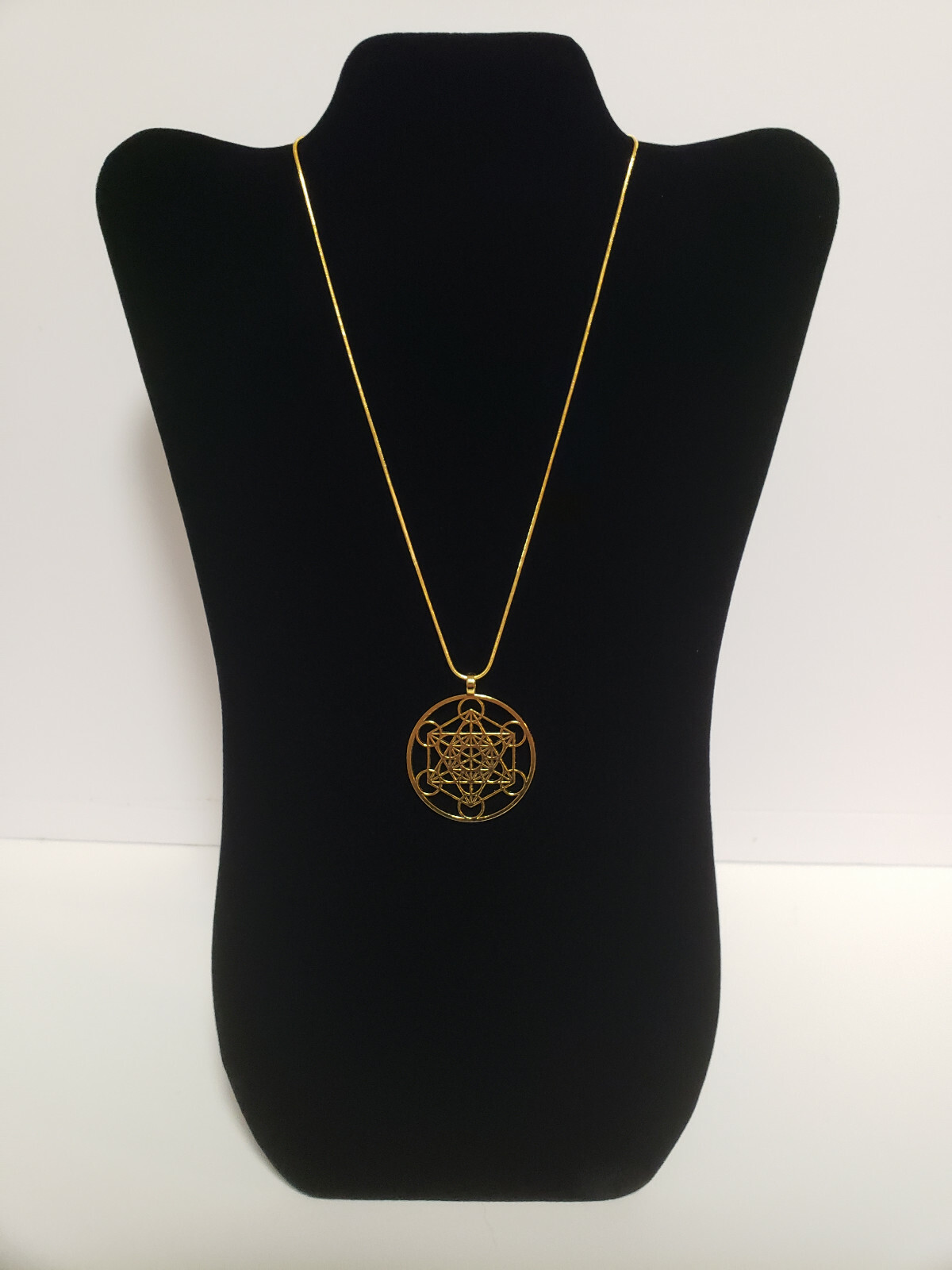 Metatron’s Cube – Sacred Geometry Jewelry GOLD Pendant Necklace