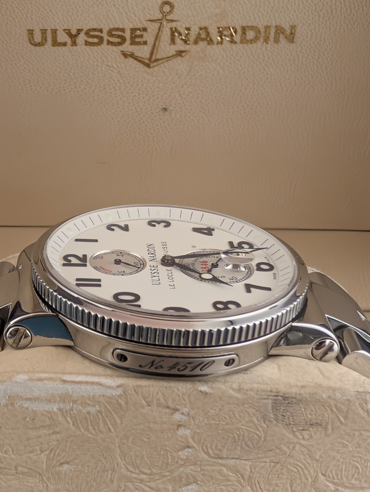 Ulysse Nardin Maxi Marine 41mm White Dial (Ref. 263-66) With Steel Bracelet