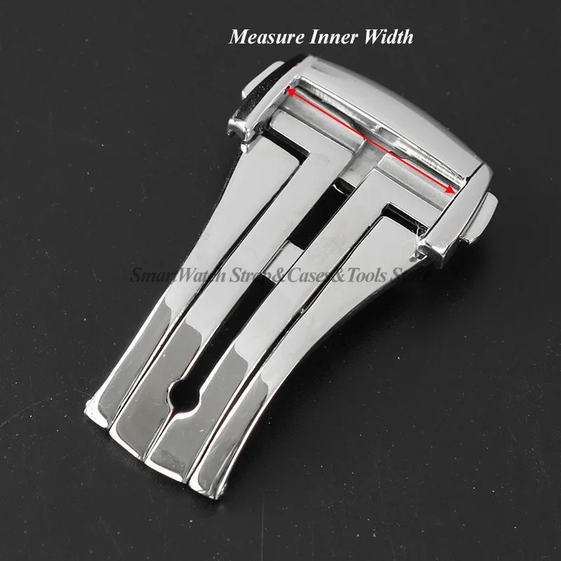 16mm-20mm Watchband Folding Buckle Stainless Steel Deployment Clasp For Omega