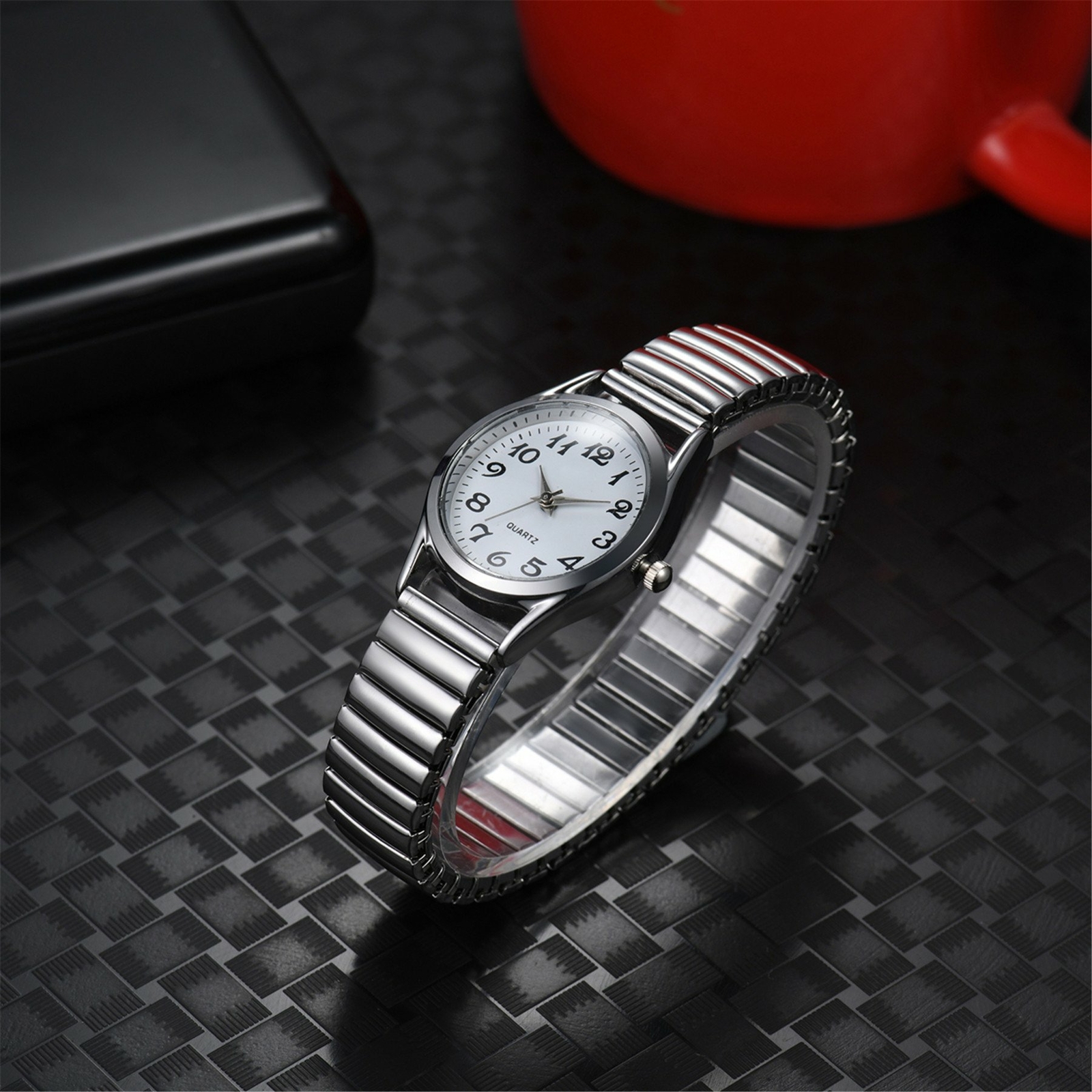 Men’s Women’s Wrist Watch Classic Luxury Quartz Analog Metal Strap Wristwatches