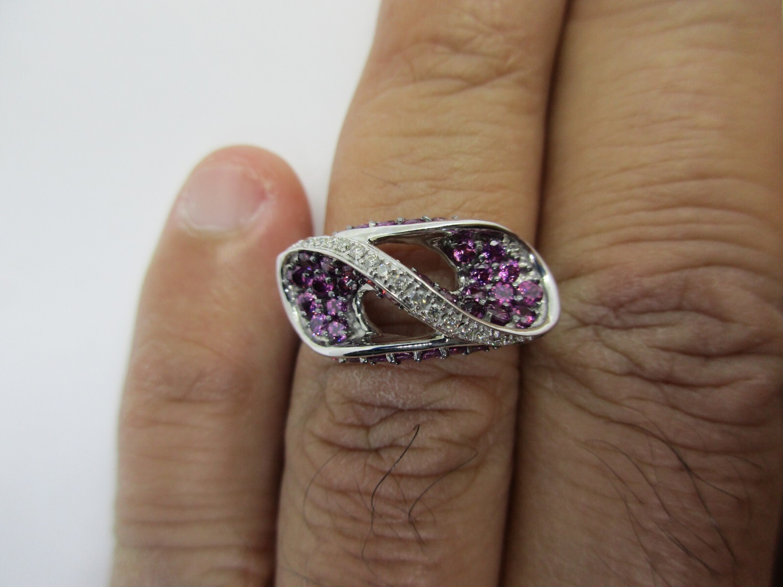 2.30 Carat 14K Gold Diamond & Pink Tourmaline Ring Dia=.30 D-VS1 Value=$5,950