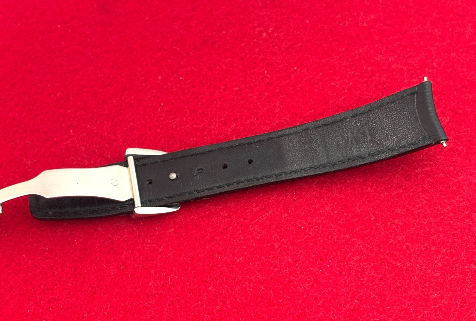 IWC Portofino OEM 18mm Black Strap for Model 3513 with IWC Deployant Clasp