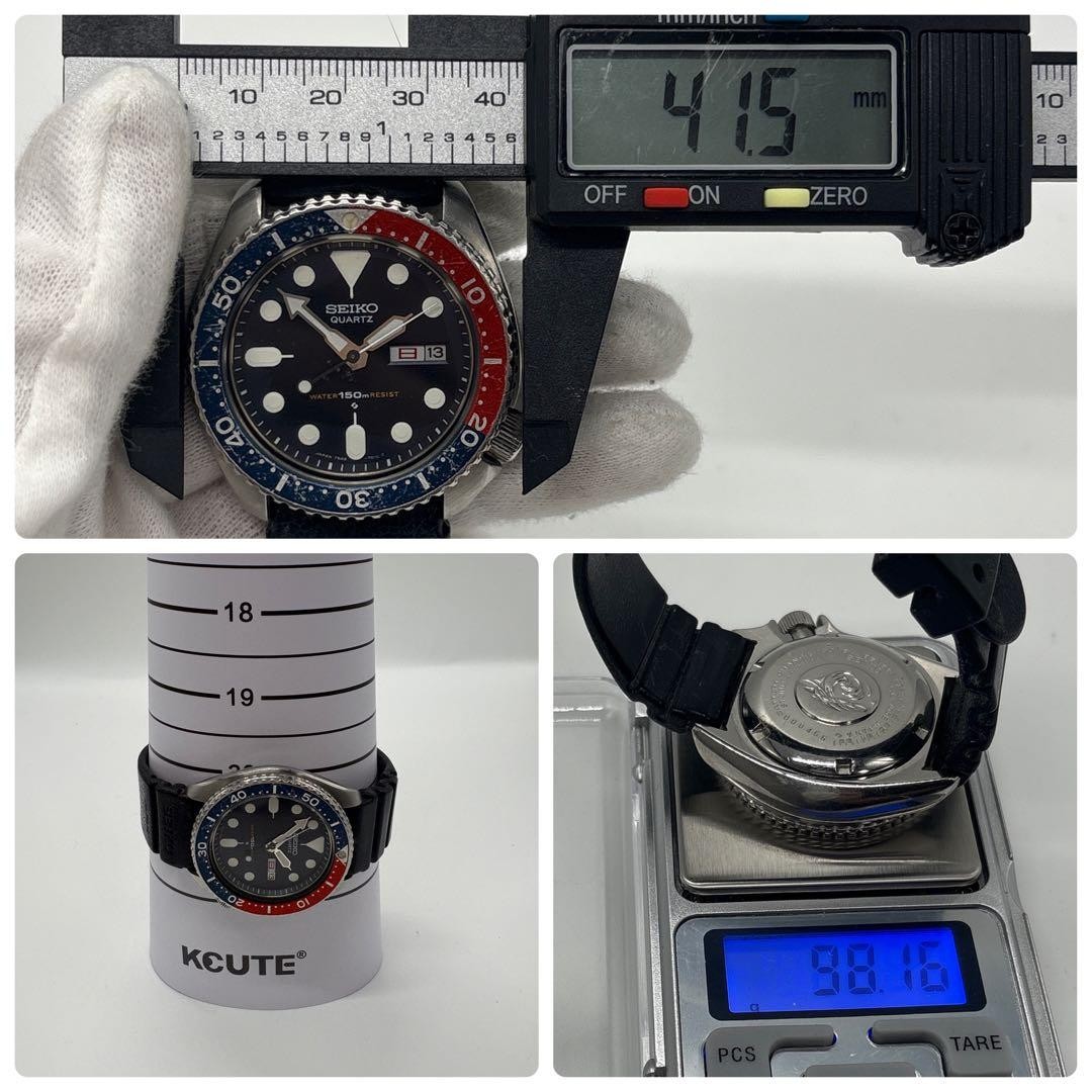 Seiko 7548-700B Pepsi Bezel 150m Diver Watch 1984 Used