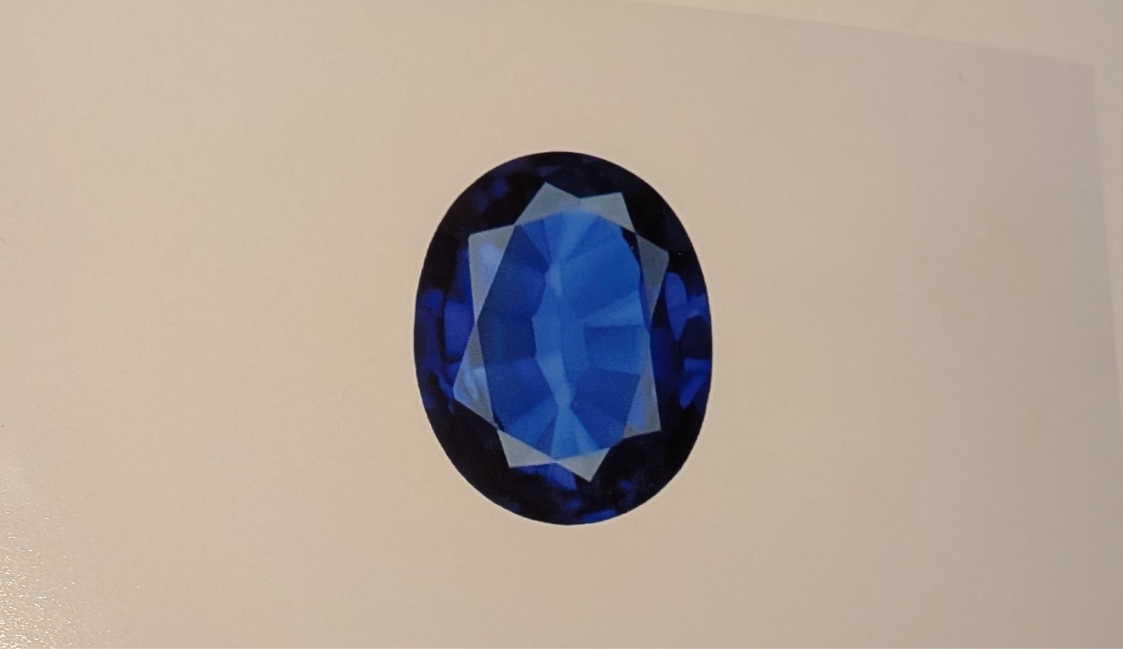 2.70 carat stunning lab grown blue sapphire loose gemstone