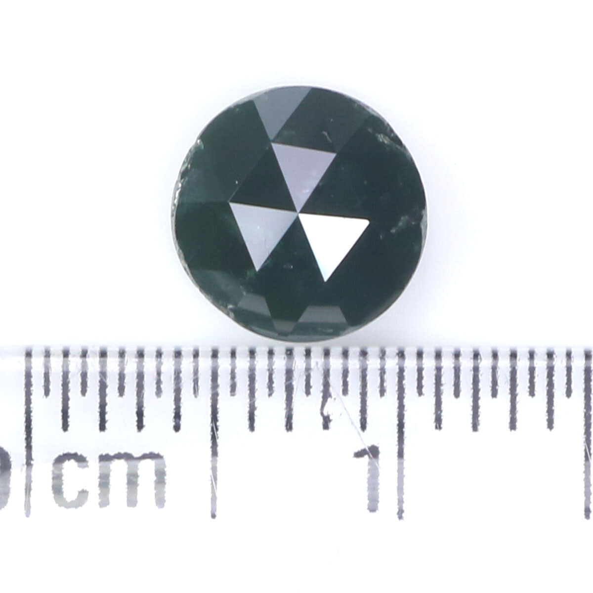 1.41 CT Natural Loose Round Rose Cut Diamond 6.90 MM Green Color Diamond KQ890