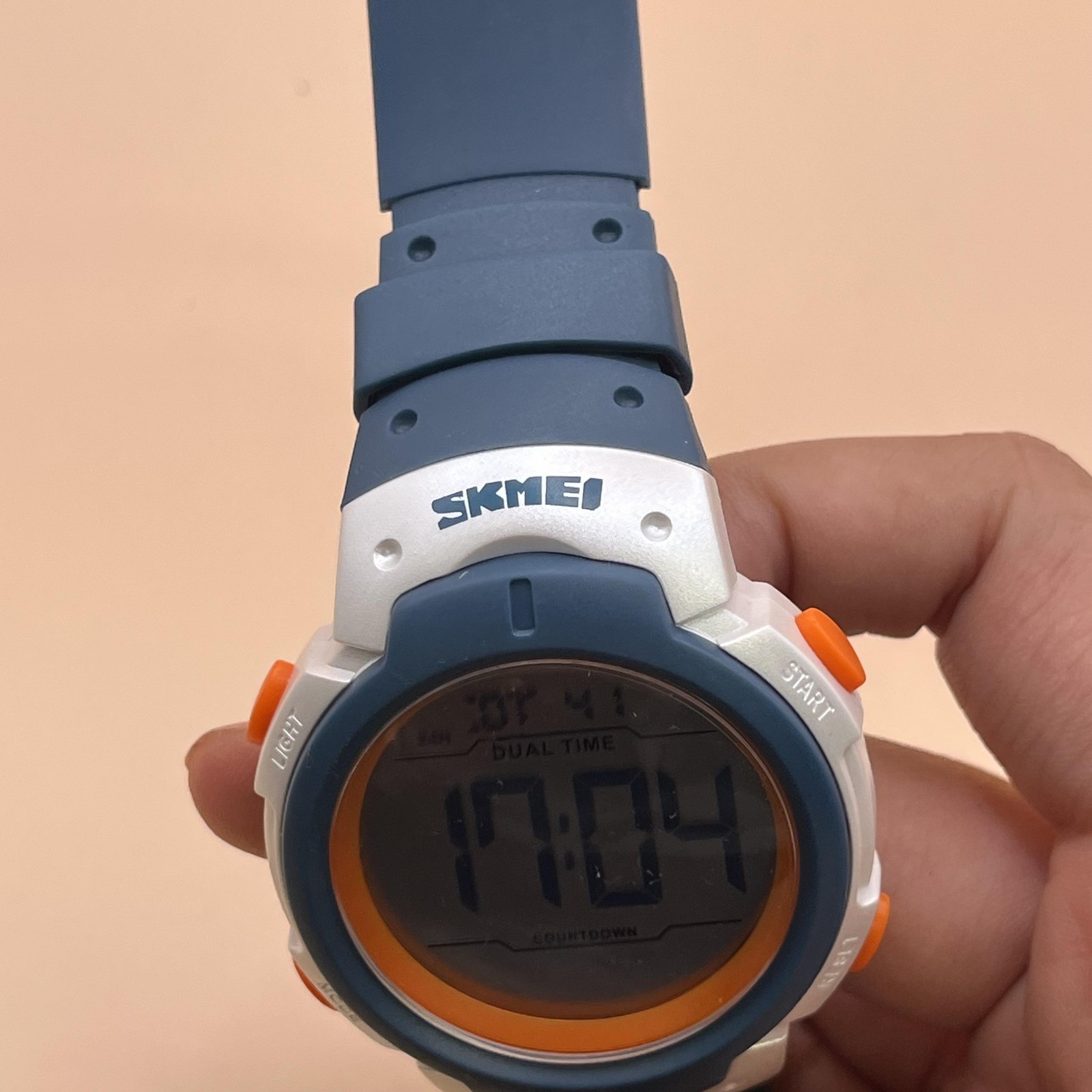 SKMEI Digital Sport Watch WR 50M Dual Time Countdown Blue 2304 Silicone