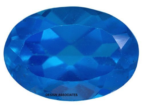 NEON APATITE NATURAL 4X3 MM OVAL CUT BLUE OUTSTANDING NEON COLOR LOT 168555