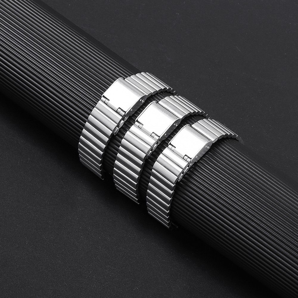 10-20mm Premium Stainless Steel Metal Watch Bands Strap Vintage Bracelet