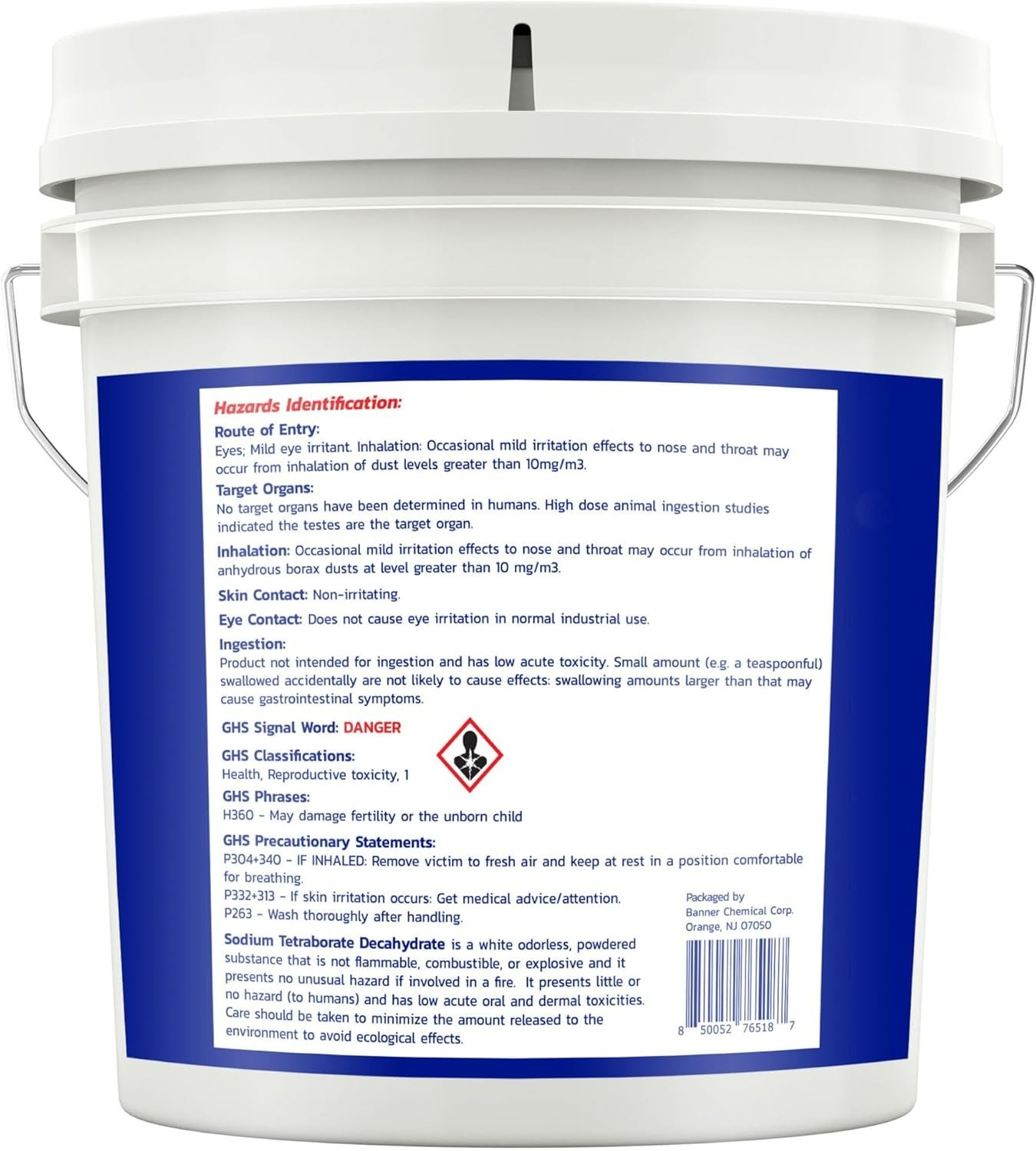 Raw Borax (10 lbs) – 100% Pure, Unscented, Multi-Purpose Cleaner & Detergent…