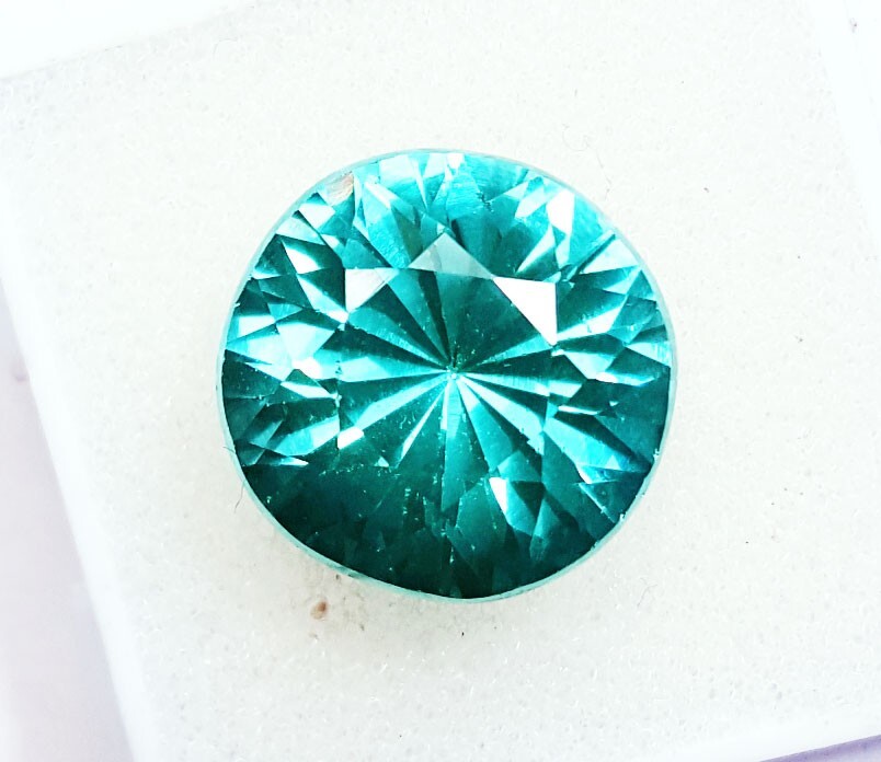8 to 10 Ct Natural Greenish Blue Rare Grandidierite Certified Round Diamond Cut