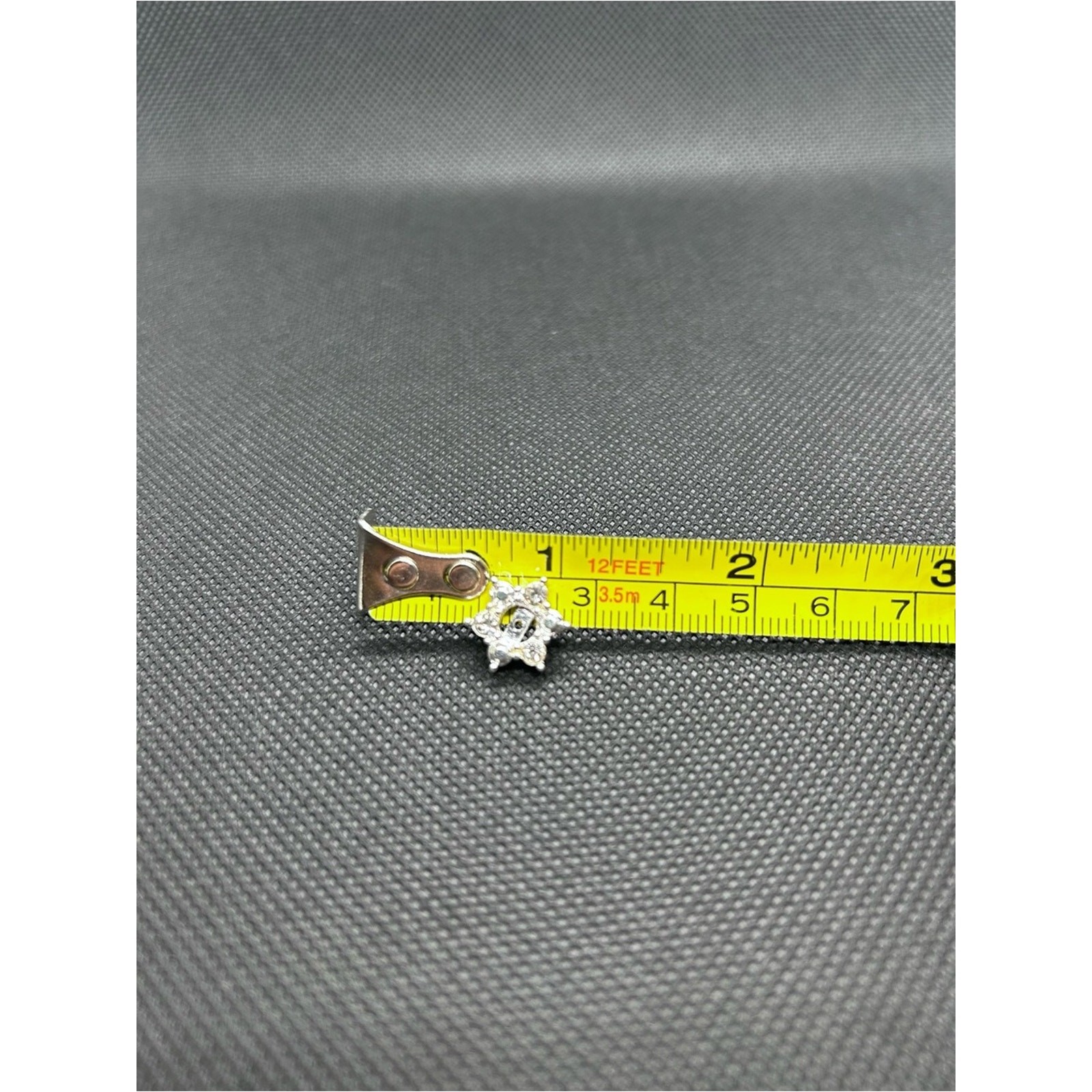 Silver-Tone Crystal Convertible Stud Earrings.