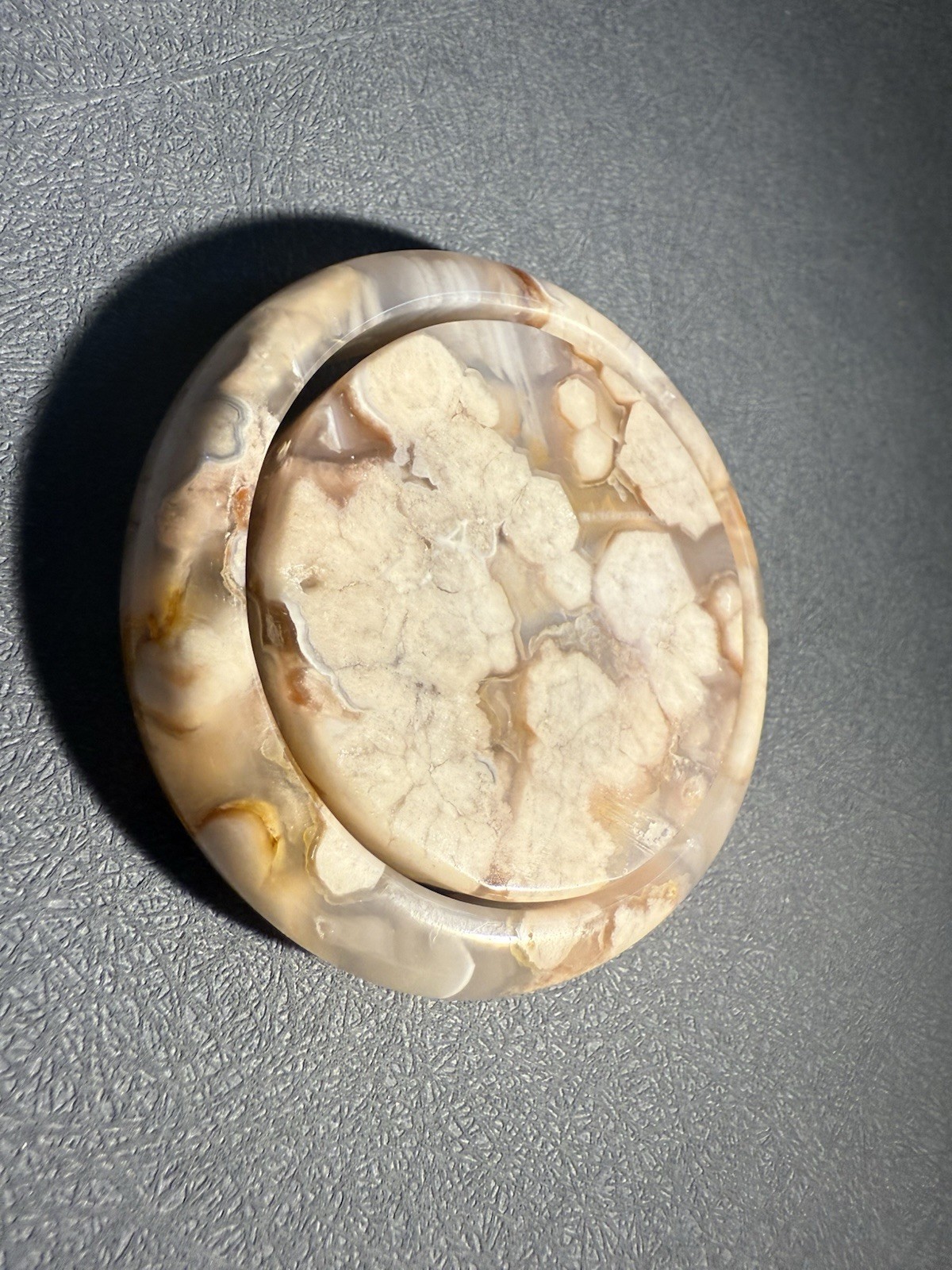 58.3mm Madagascar Sakura Agate Cherry Blossom Bangle/Flowers Blossom