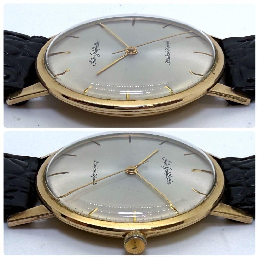 Working Seiko Gold Feather J14060 25 jewels 14KGF hand wound thin model
