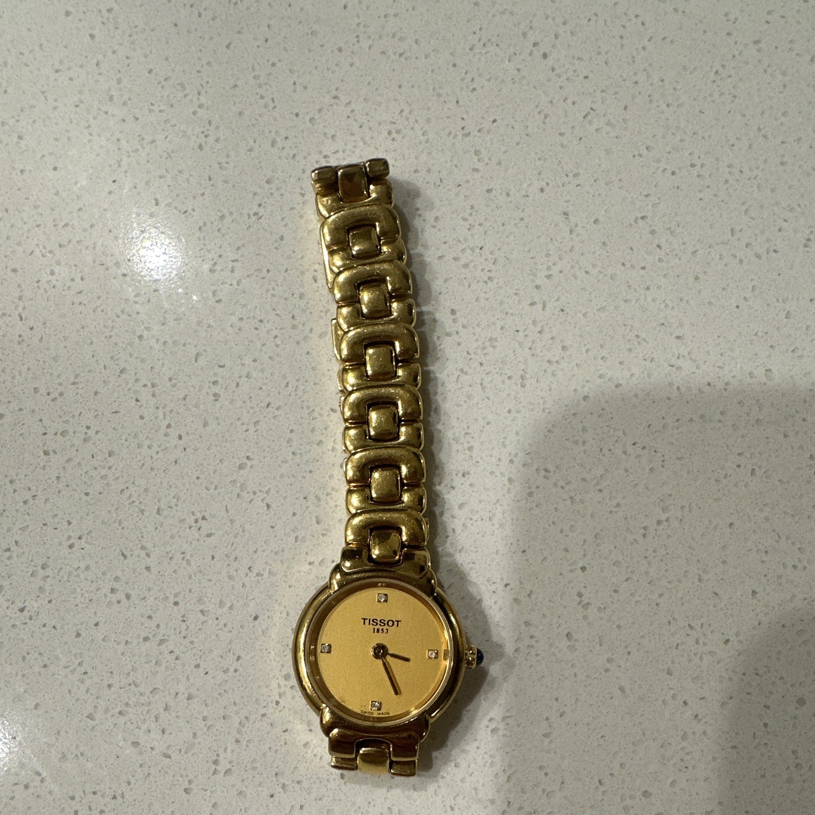 Tissot 1853 Swiss Made Quartz Women’s Gold Tone Analog Diamond Bracelet