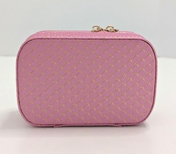 Jewelry Travel Organizer Crezusvo Pink Ring Necklace Earrings Gifts Trendy NEW