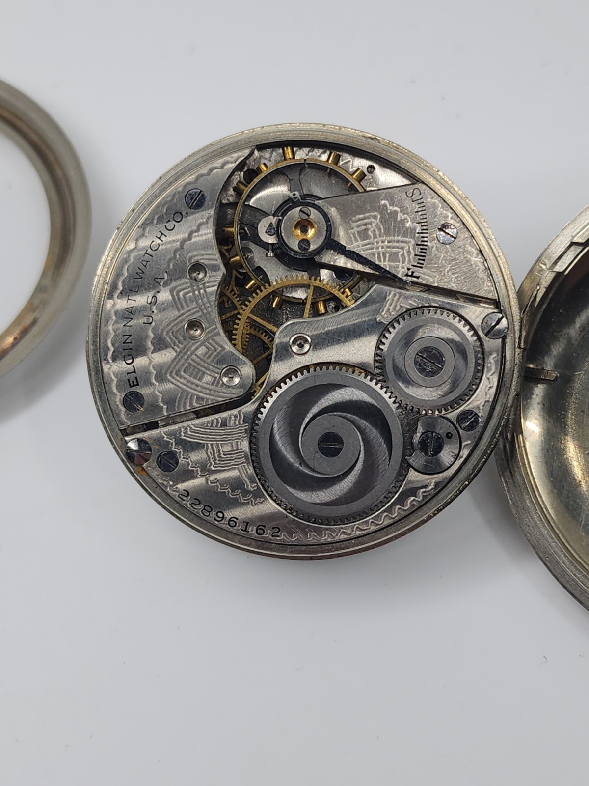 1920 Elgin Model 7 7j Size 16s Grade 291 Open Face Pocket Watch – Repair